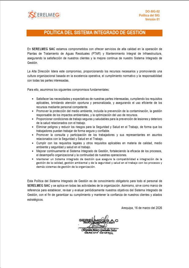 Vista previa del documento Política del SIG